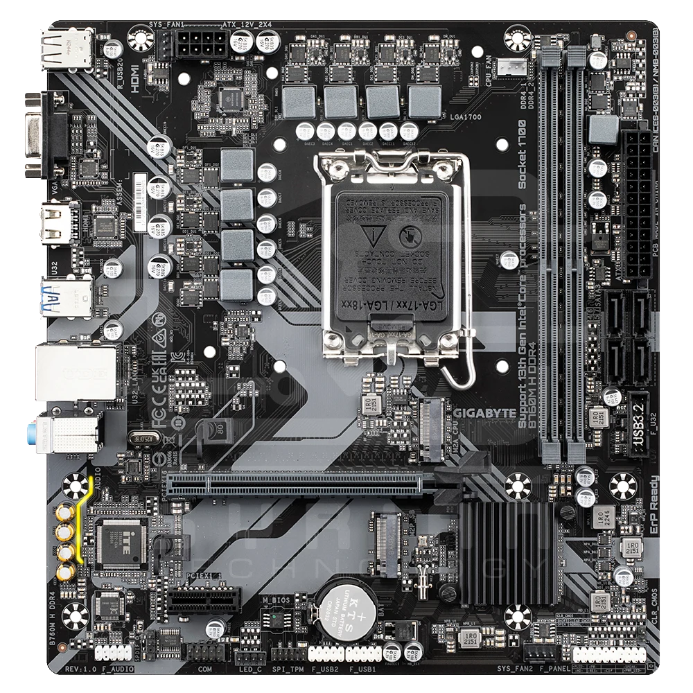 GIGABYTE M/B B760M H DDR4