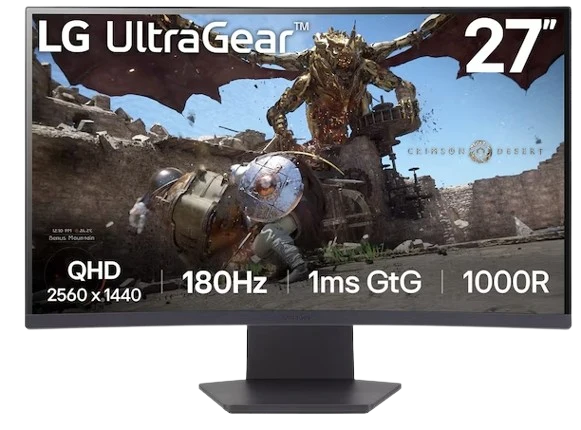 LG Monitor GS60QC-B 27-inch QHD (2560x1440) 180Hz