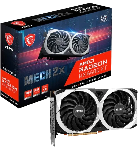 MSI GAMING X RX 6600 XT 8GB GDDR6 160watt