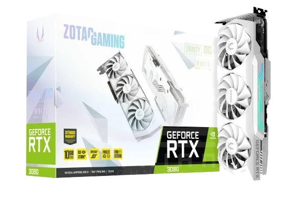 ZOTAC WHITE RTX™ 3080 10GB GDDR6X 320watt