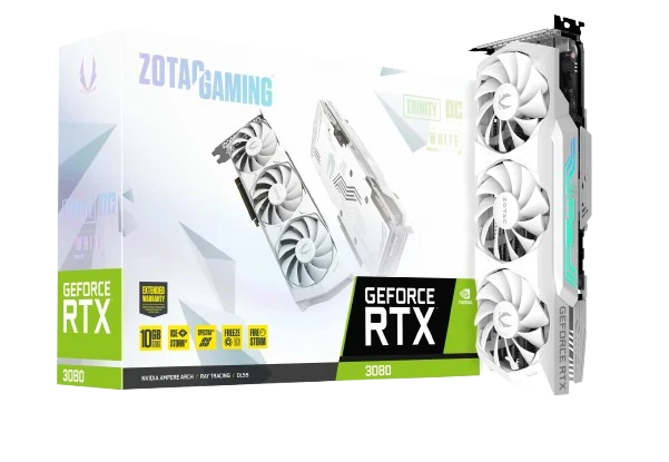 ZOTAC WHITE RTX™ 3080 10GB GDDR6X 320watt
