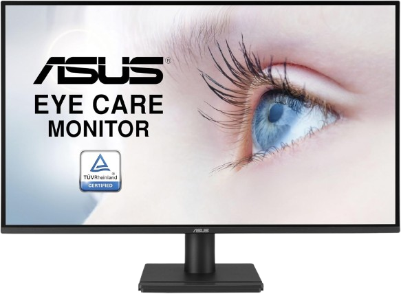 ASUS VAAQ Eye Care Monitor 27 Inches 4K UHD 2160p QHD (2560 x 1440) 99% sRGB IPS