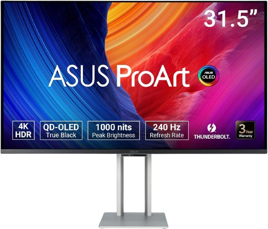 ASUS ProArt Display 4K UHD QD OLED PA32UCDM Professional Monitor 32