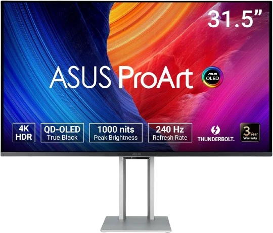 ASUS ProArt Display 4K UHD QD OLED PA32UCDM Professional Monitor 32