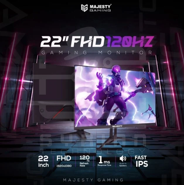 Majesty Gaming Monitor 22-inch FHD 120Hz 1ms IPS HDR