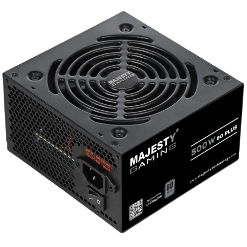 MAJESTY Power Supply 500W 80+ Low Noise Design