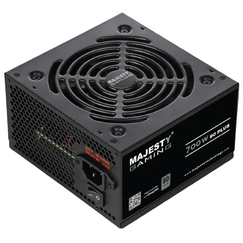 MAJESTY Power Supply 700watt 80+ Efficiency – 105° Capacitors