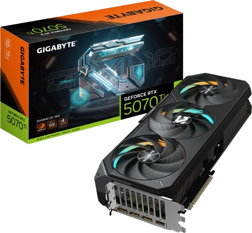GIGABYTE GAMING OC RTX™ 5070TI 16GB  GDDR7 300watt
