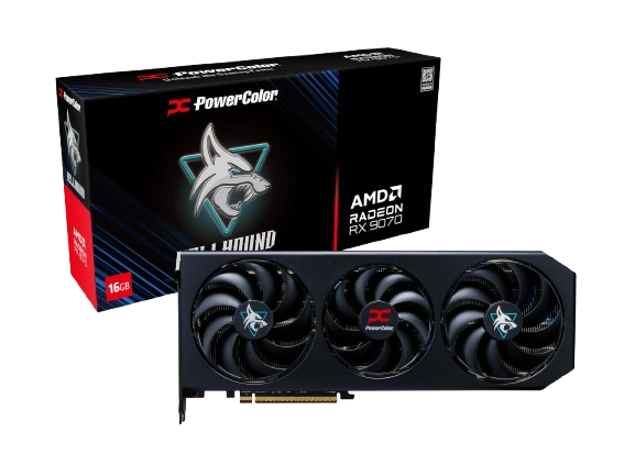 PowerColor Hellhound  220watt AMD Radeon RX 9070 16GB GDDR6