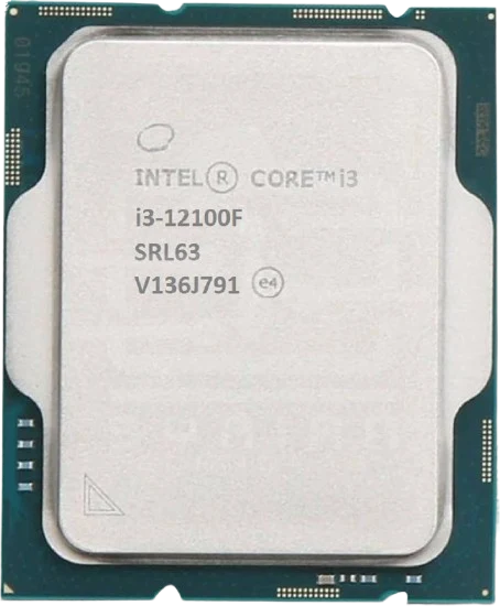 Intel Core i3 12100F 4P+0E/8T up to 4.3GHz 17 MB Cache LGA 1700