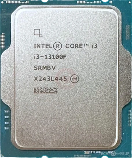 Intel Core i3 13100F 4P+0E/8T up to 4.5GHz 17 MB Cache LGA 1700