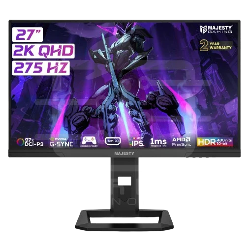 Majesty Gaming Monitor 27 Inch 2K QHD 275Hz 1ms FAST IPS HDR400