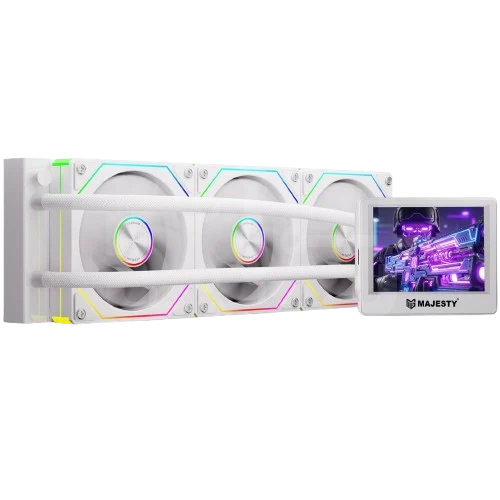 360MM ARGB Water Chiller (WHITE) مبرد مائي