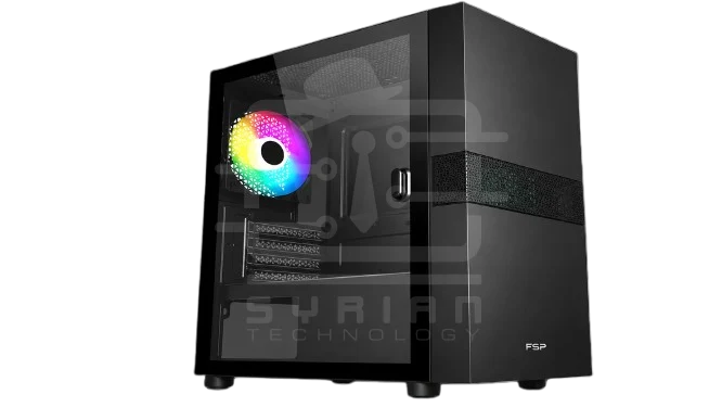 FSP S133 mATX Case Glass Side Panel w/ 120mm RGB Fan
