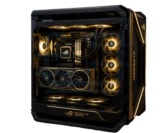 M.B.Asus rog X870 Amd Rayzen 9 9950x3d Rtx5080 dahahab Ram16×4 ddr5 2TBSSD×2