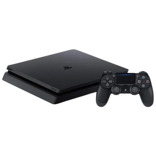 Ps4 slim 500GB Open Box  بالكرتونة) ومعدلة على ألعاب جاهزة مع قبضة)