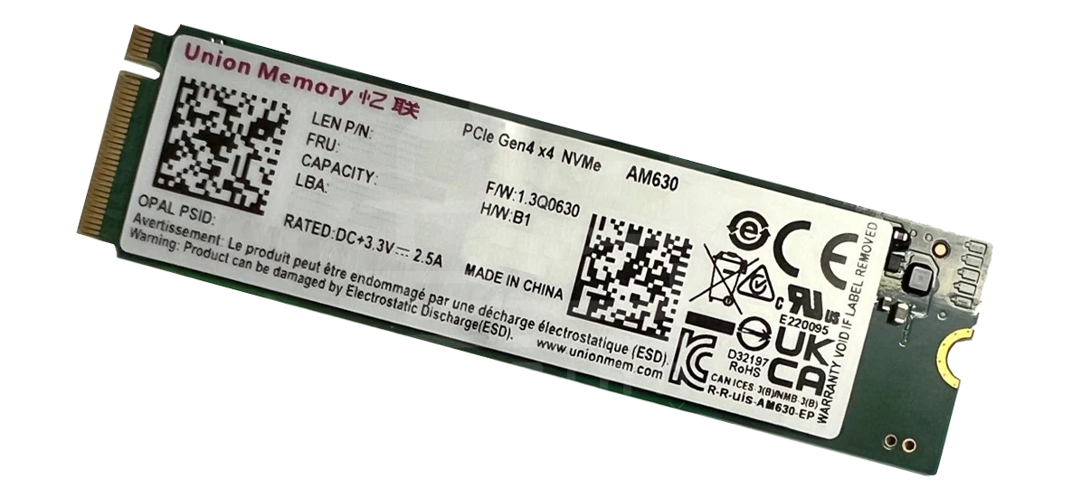 Union Memory 512G NVME