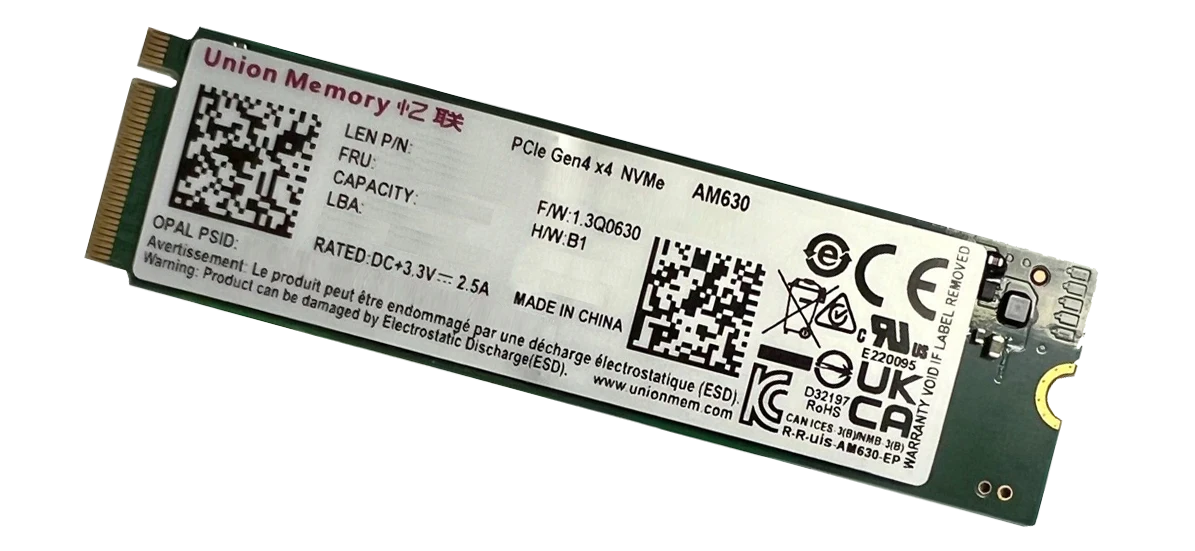 Union Memory 512G NVME
