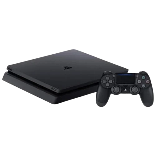 Ps4 slim 500GB بالكرتونة) ومعدلة على ألعاب جاهزة مع قبضة أورجينال)