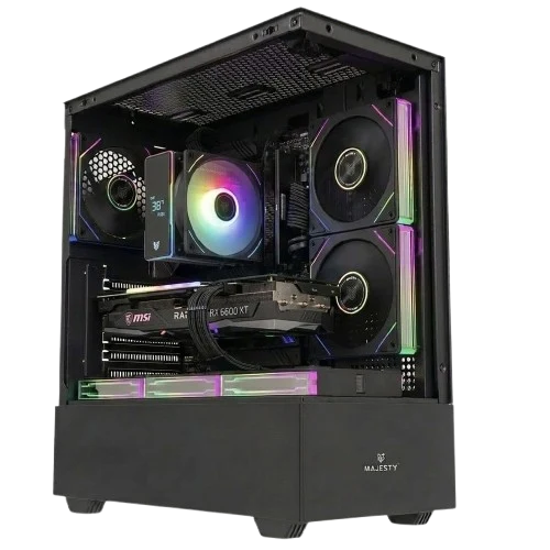 M.B Asus prime h610- i3 13100F MSI GAMING X RX 6600 XT Ram 16GB  SSD 512GB