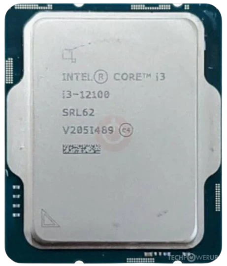 Intel Core i3 12100, 4P+OE/ 8T, up to 4.3GHz, 17 MB Cache Tray, (Intel® UHD Graphics 730)