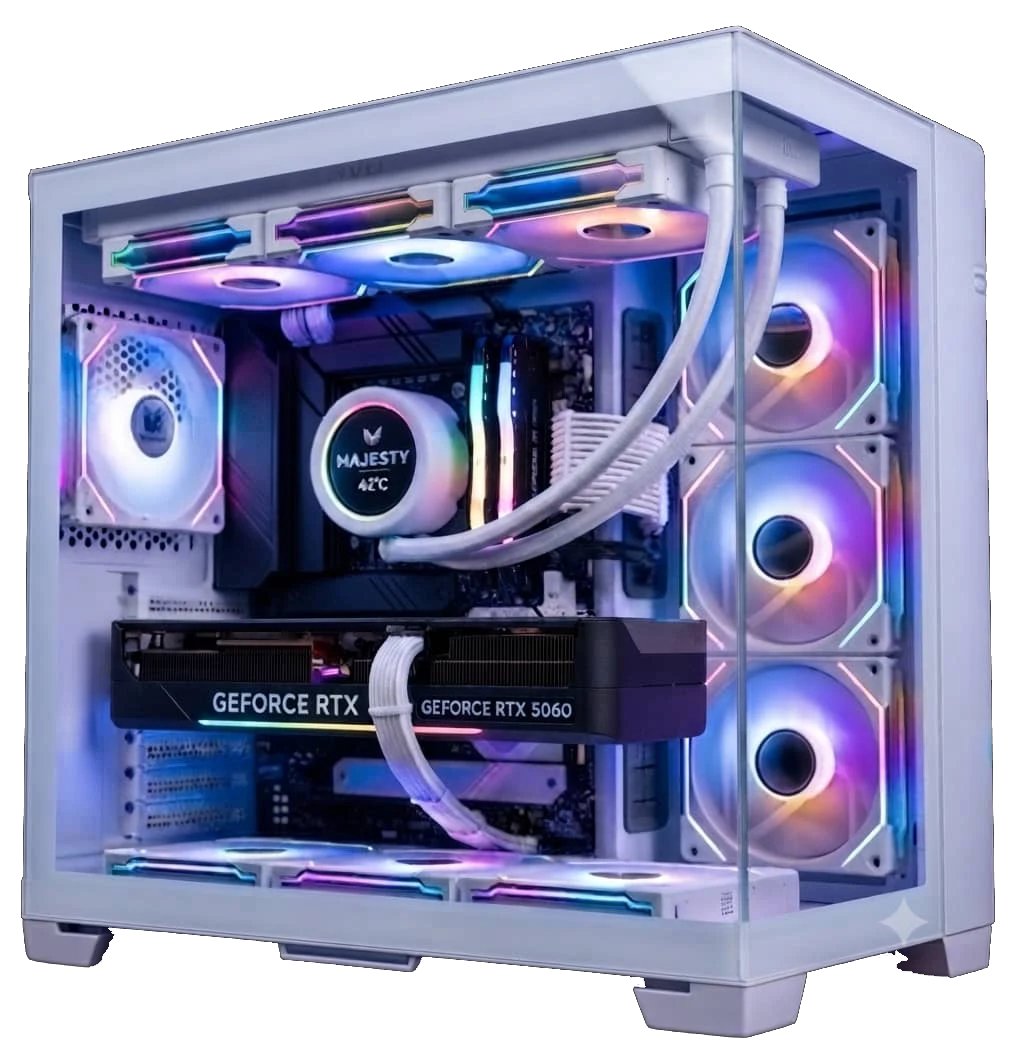 M.B. B760 DDR5 i5 14400f RTX 5060 8GB RAM 16GB SSD 256 HDD 1TB