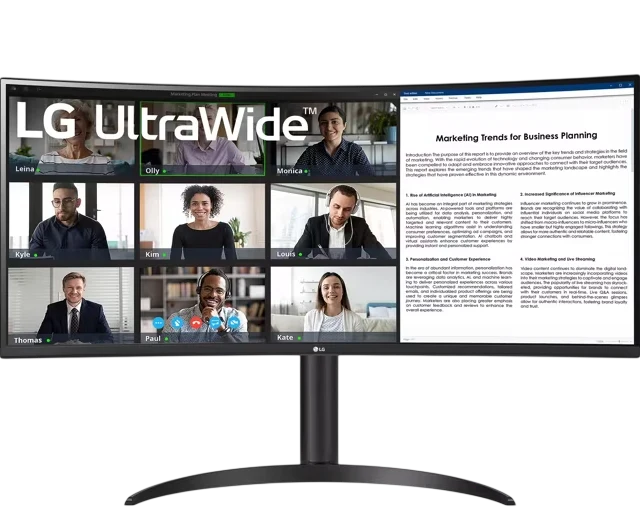 LG 34WR55QC-B 34Inch WQHD 100Hz