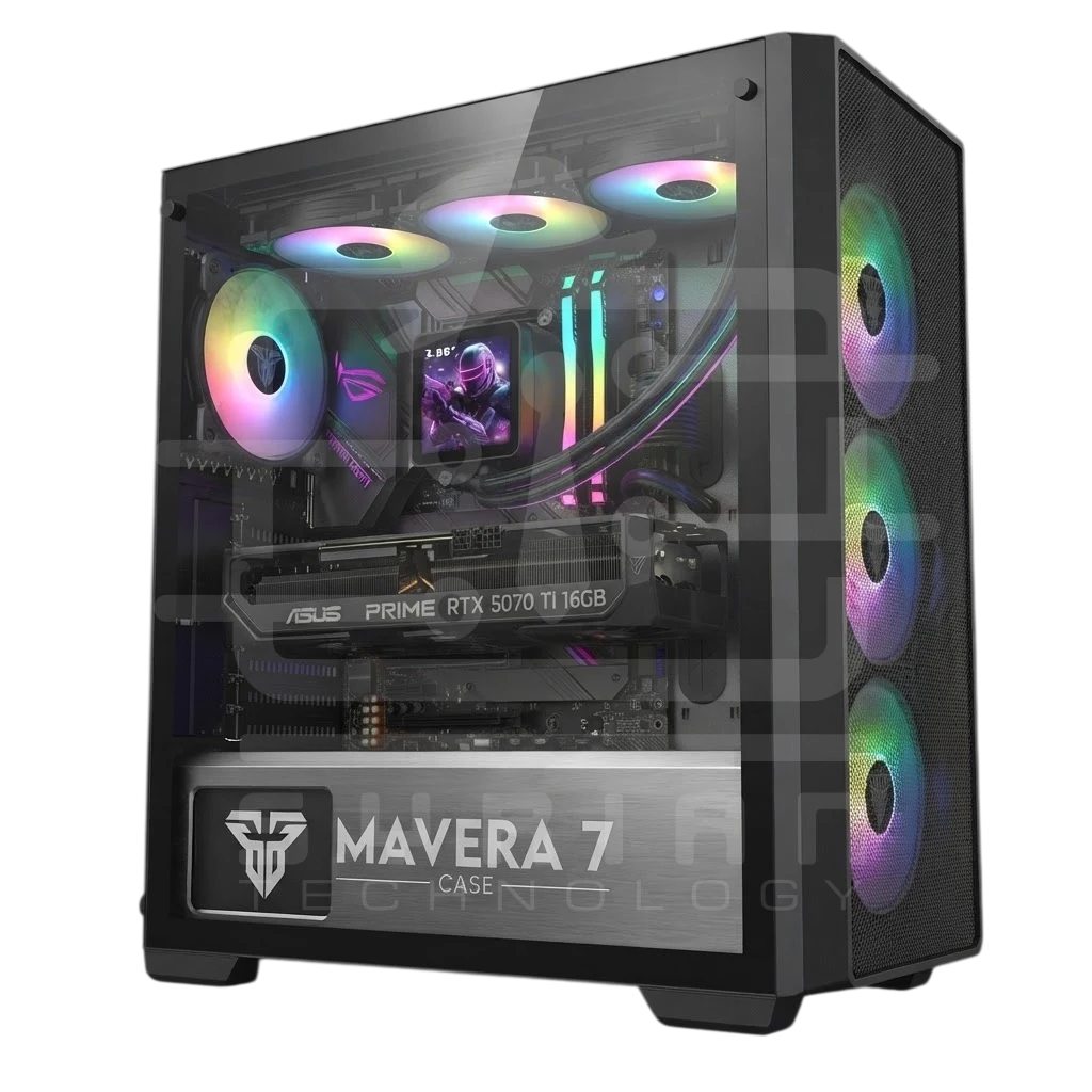 M.B ROG STRIX B850 AMD Ryzen 7 7800X3D ASUS prime RTX 5070 TI Ram32GB SSD1TB