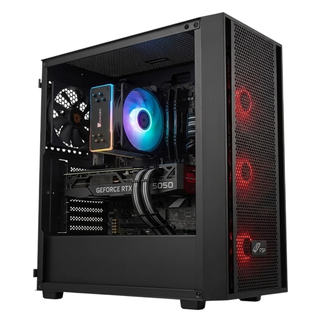 M.B.ASUS PRIME H610M-K i5 12400f RTX 5050 8GB RAM 16 DDR4 SSD 512GB