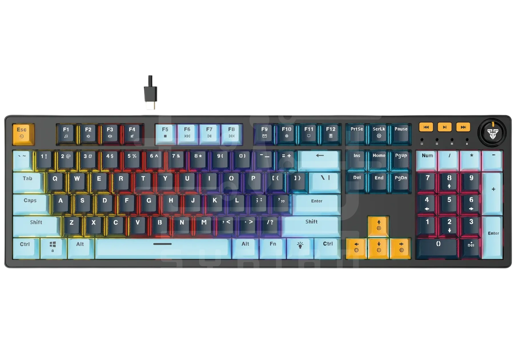 FANTECH ATOM107S MK893S MECHANICAL GAMING KEYBOARD  (Double-Shot ABS)