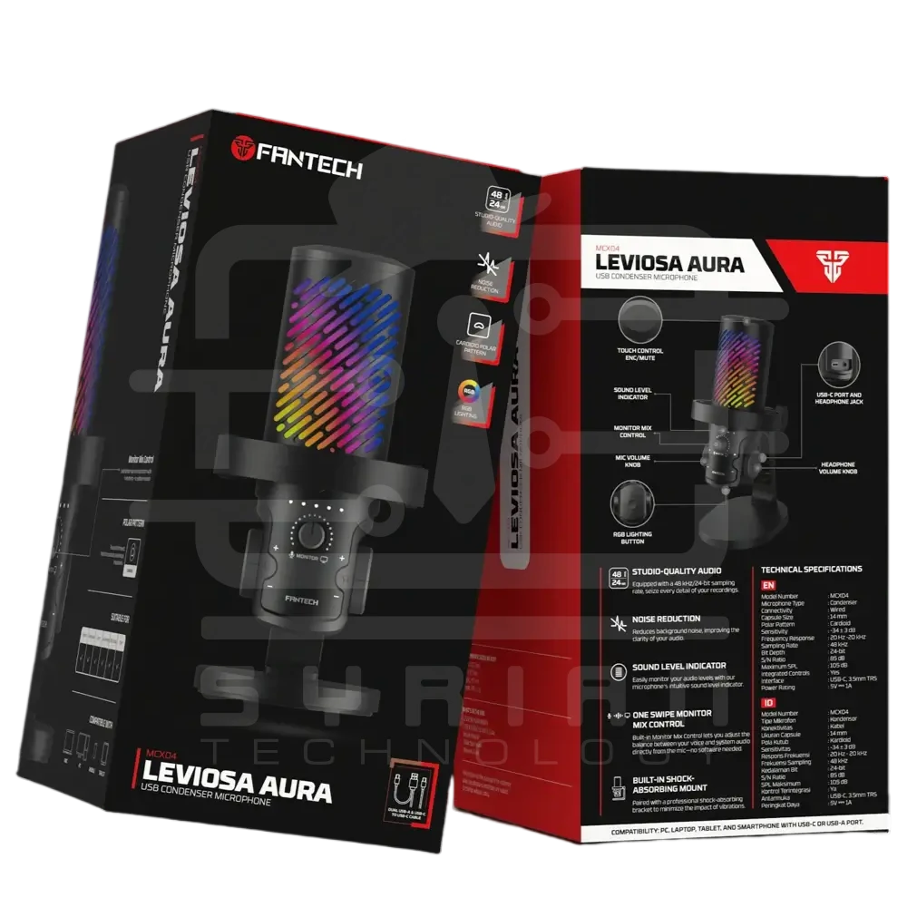 Fantech MCX04 LEVIOSA AURA USB Condenser Microphone