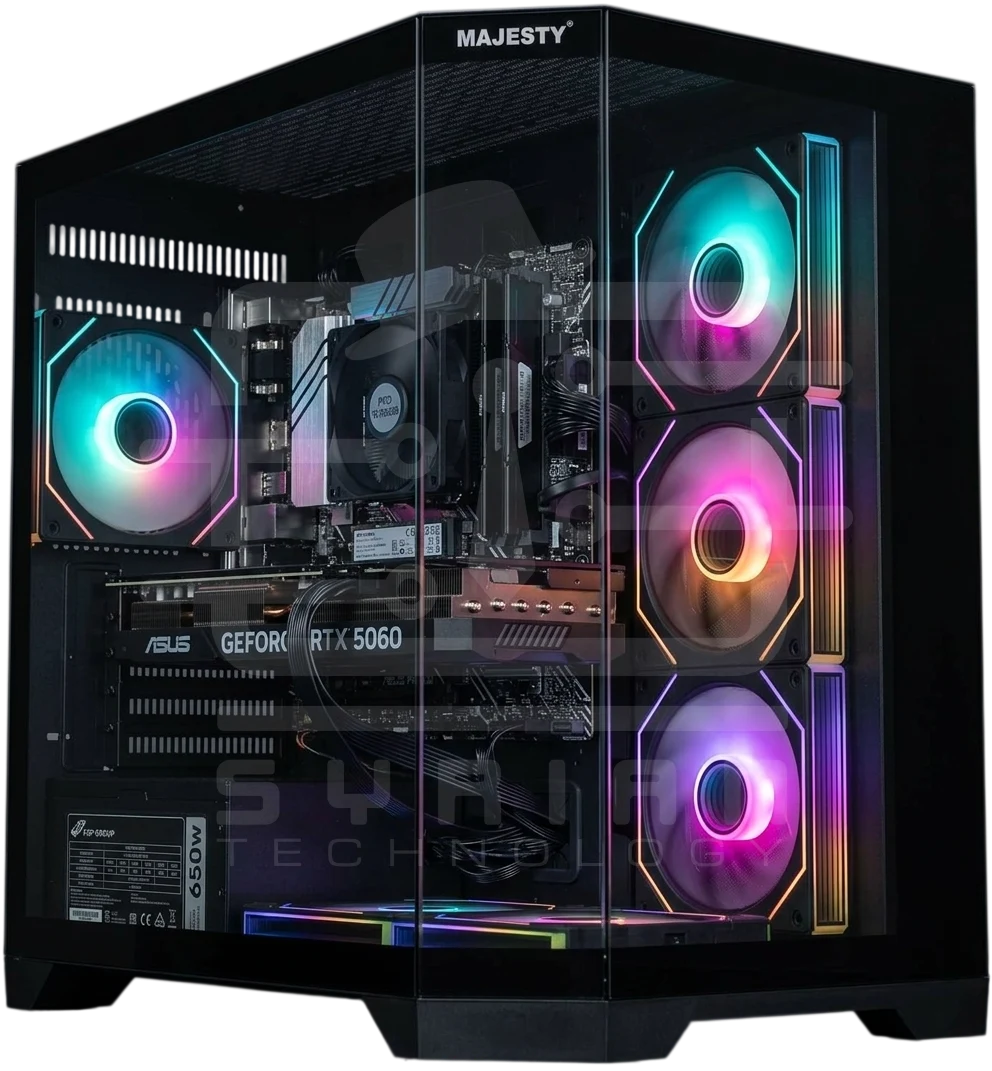 M.B Asus h610 i5 14400f Rtx 5060 Asus prime RAM 16g SSD 512GB